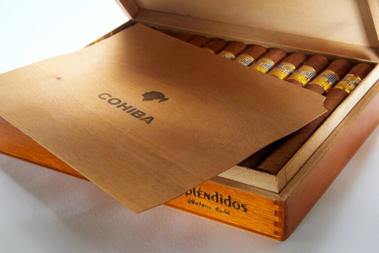 Cohiba Espléndidos cigars in a classic Cuban box—explore rare imports at your trusted cigar store in Owasso.