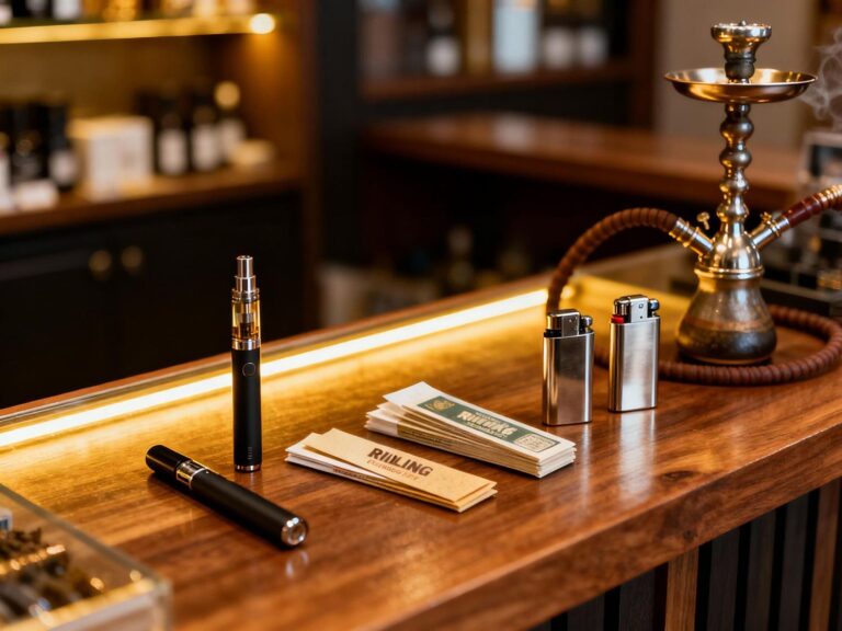 Inviting Cigar Shop Sapulpa storefront displaying premium cigars and accessories for tobacco lovers.