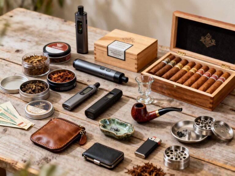 Discover premium cigars in a wooden humidor, vapes, tobacco jars, and pipes at Cigar Shop Sapulpa for refined smoking pleasures.