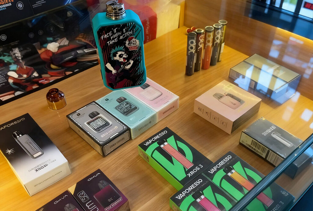 Vaporesso XROS & other premium pod systems displayed at Smoke Store Broken Arrow.