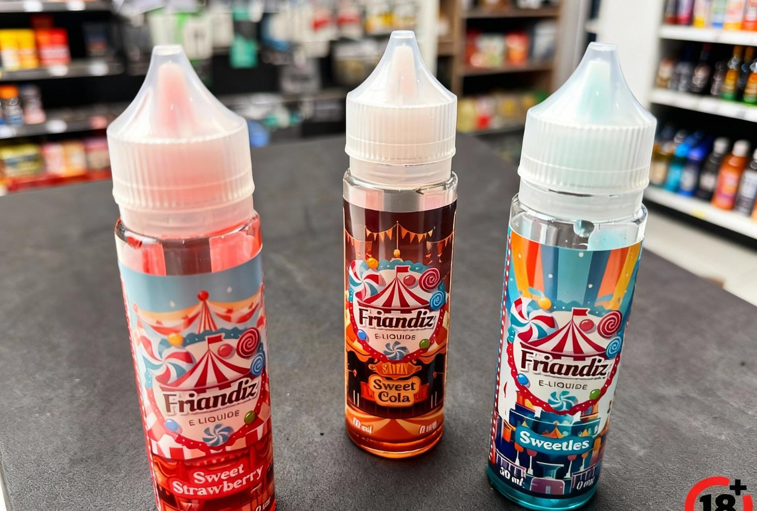 Elux Legend Nic Salt bottles showing flavors like Cherry and Bubblegum are popular Nic Salt Eliquid Broken Arrow choices.