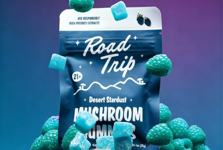 Road Trip Desert Stardust Mushroom Gummies now at your favorite Delta 8 Store Owasso