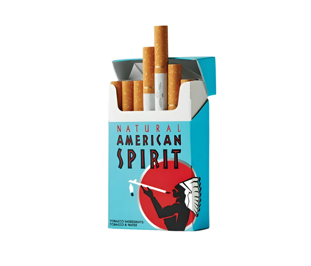 Natural American Spirit Blue pack available at a cigarette shop Tulsa for fans of full-bodied tobacco flavor.