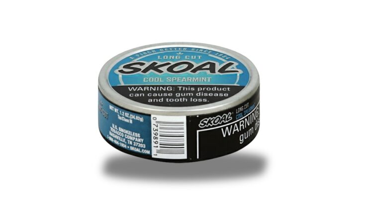 A tin of Skoal Cool Spearmint Long Cut available at our Tobacco Store Tulsa location for smokeless tobacco users.