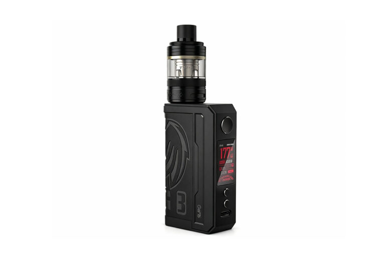 Voopoo Drag 3 vape mod with 177W display available at Broken Arrow vape juice shop.