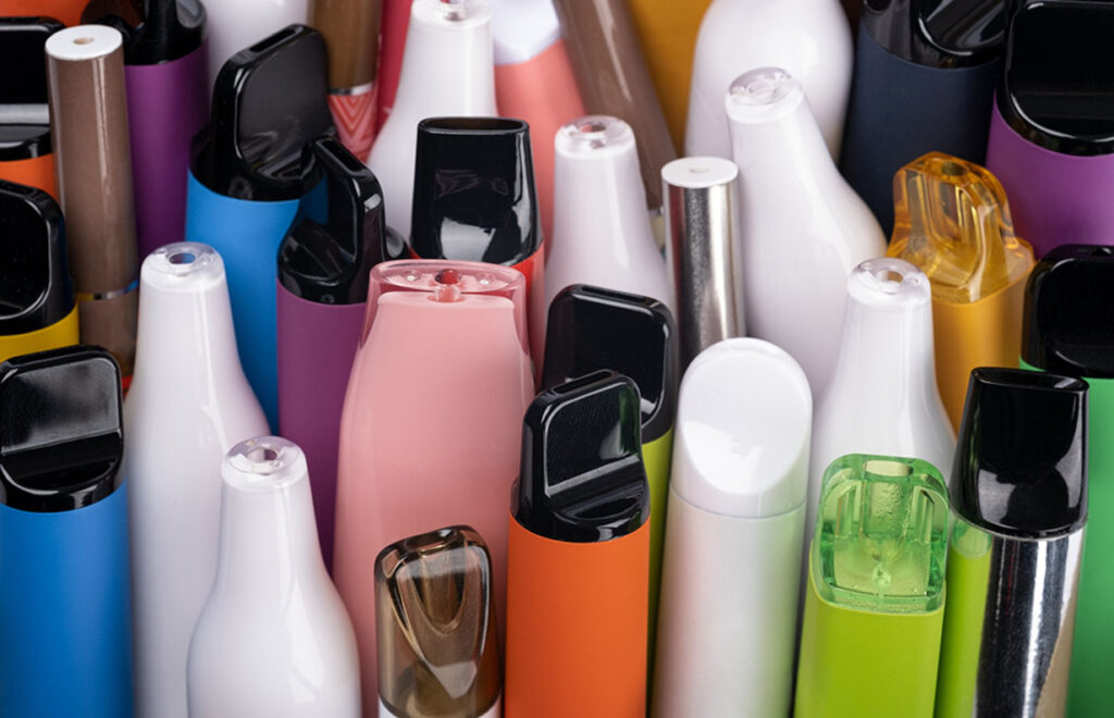 A wide variety of colorful vape pens and modern nicotine delivery systems featured at the best vape shop Tulsa offers.