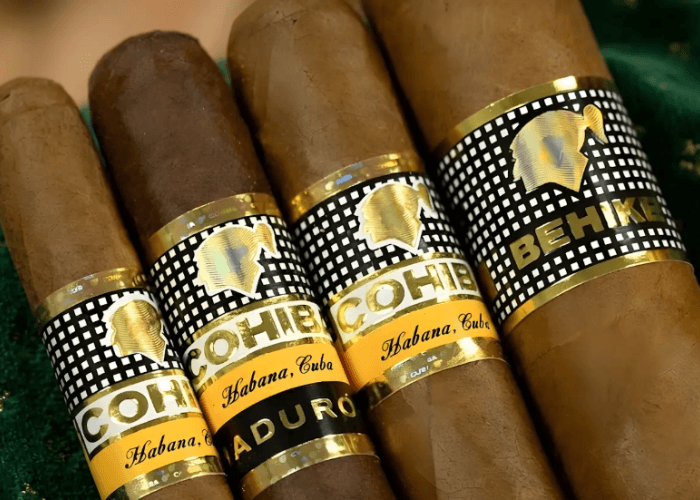 Exclusive Cohiba Behike and Maduro cigars at a cigar shop Owasso showcasing the finest premium tobacco selections.