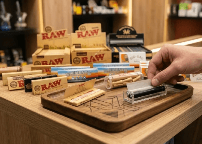 Use a personalized walnut tray and rolling accessories from our premier smoke store Sapulpa to simplify your routine.