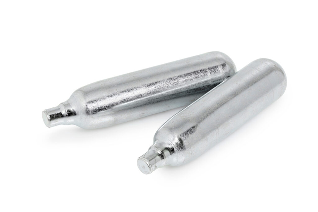 Two unused, 8g metal nitrous oxide chargers Tulsa available for purchase.