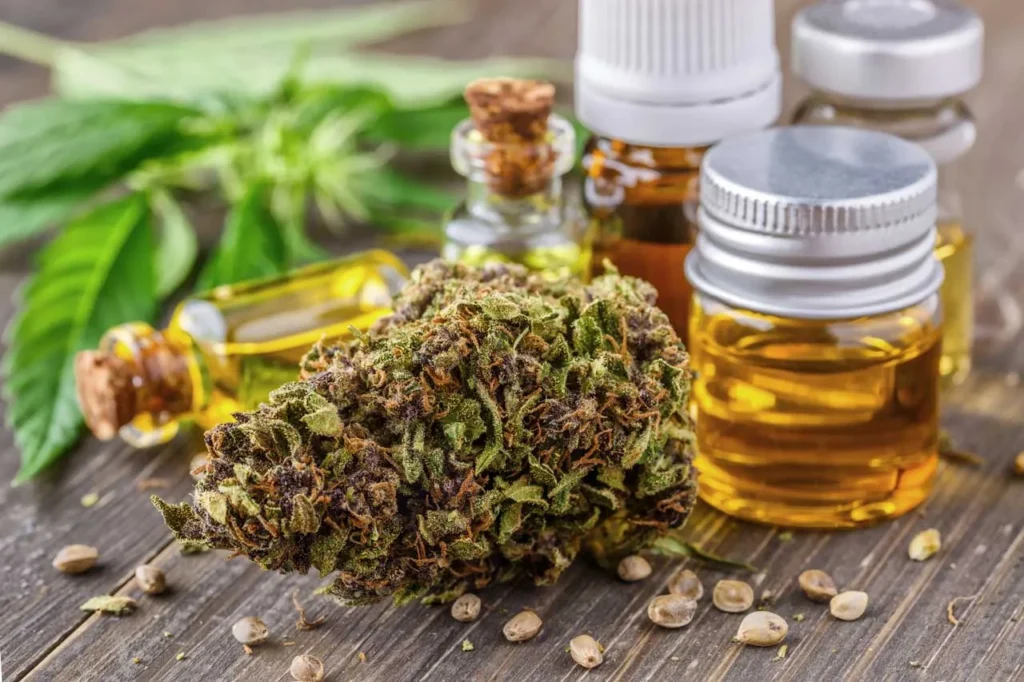Natural hemp flower and pure oil tinctures featured at a premier CBD store Houston wellness enthusiasts visit.
