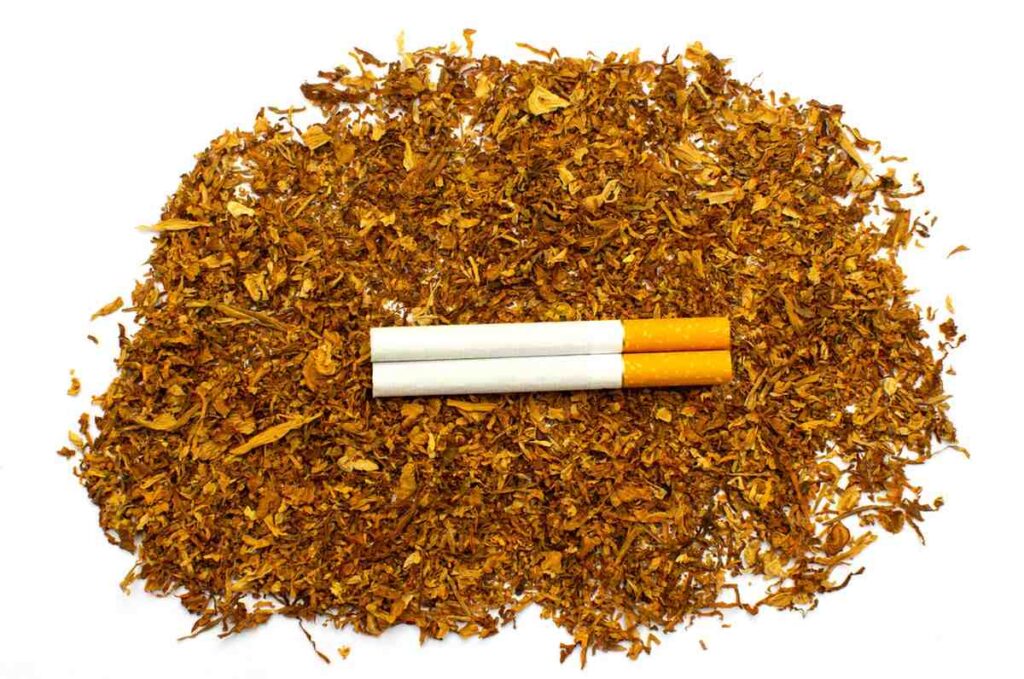 Filtered cigarettes on loose leaf tobacco from a tobacco shop Tulsa. 