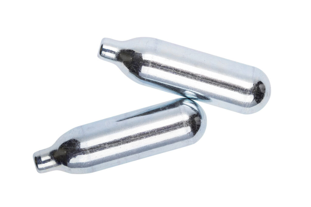 Silver nitrous oxide whippits cream chargers available at your local smoke shop Tulsa location.